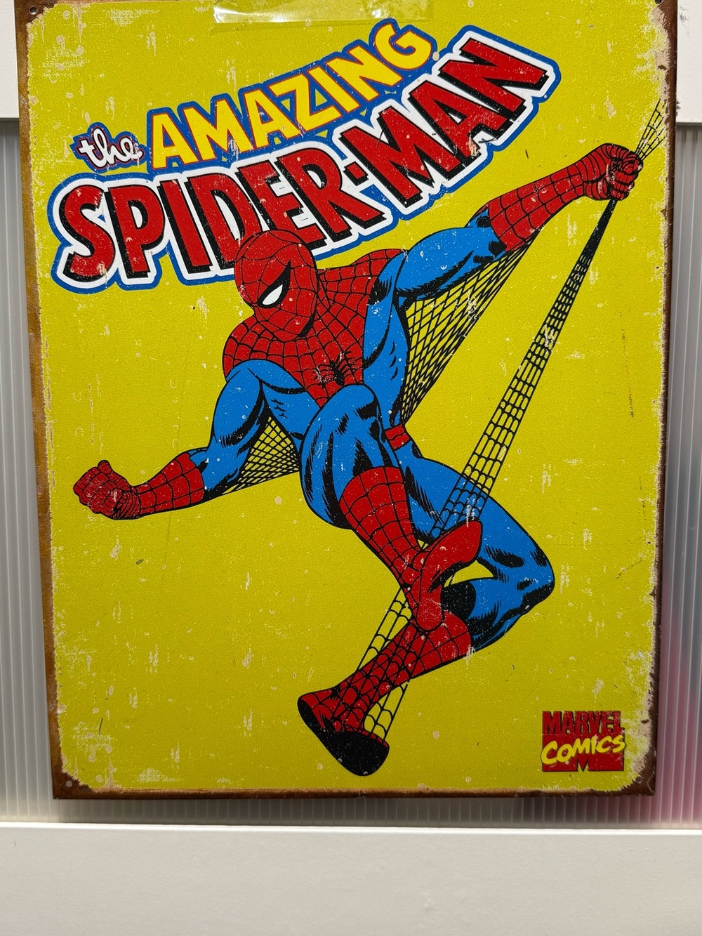 Marvel Spider-Man Wall Art in Yellow, Red & Blue